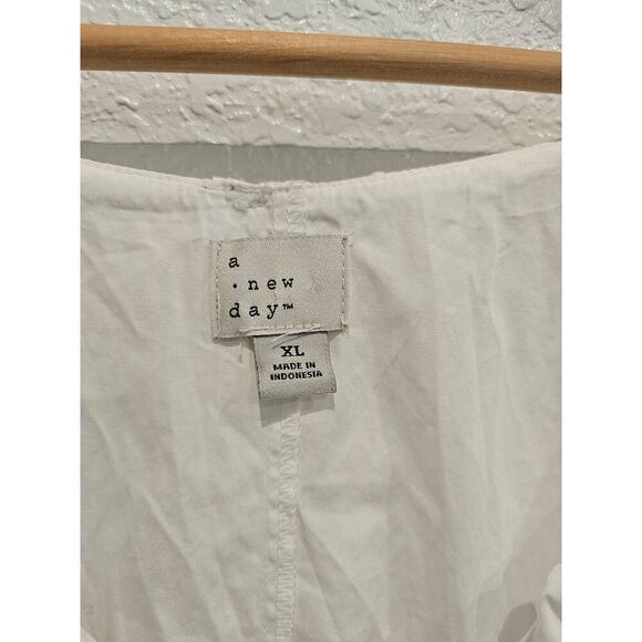 A new day White cotton dress sz xl - Picture 2 of 4